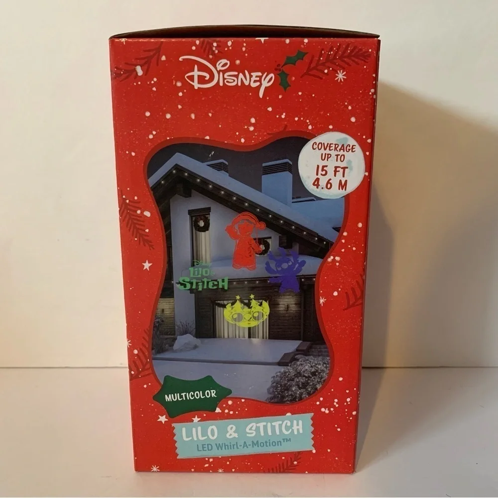 NIB. Disney Lilo & Stitch Festive Light Projector